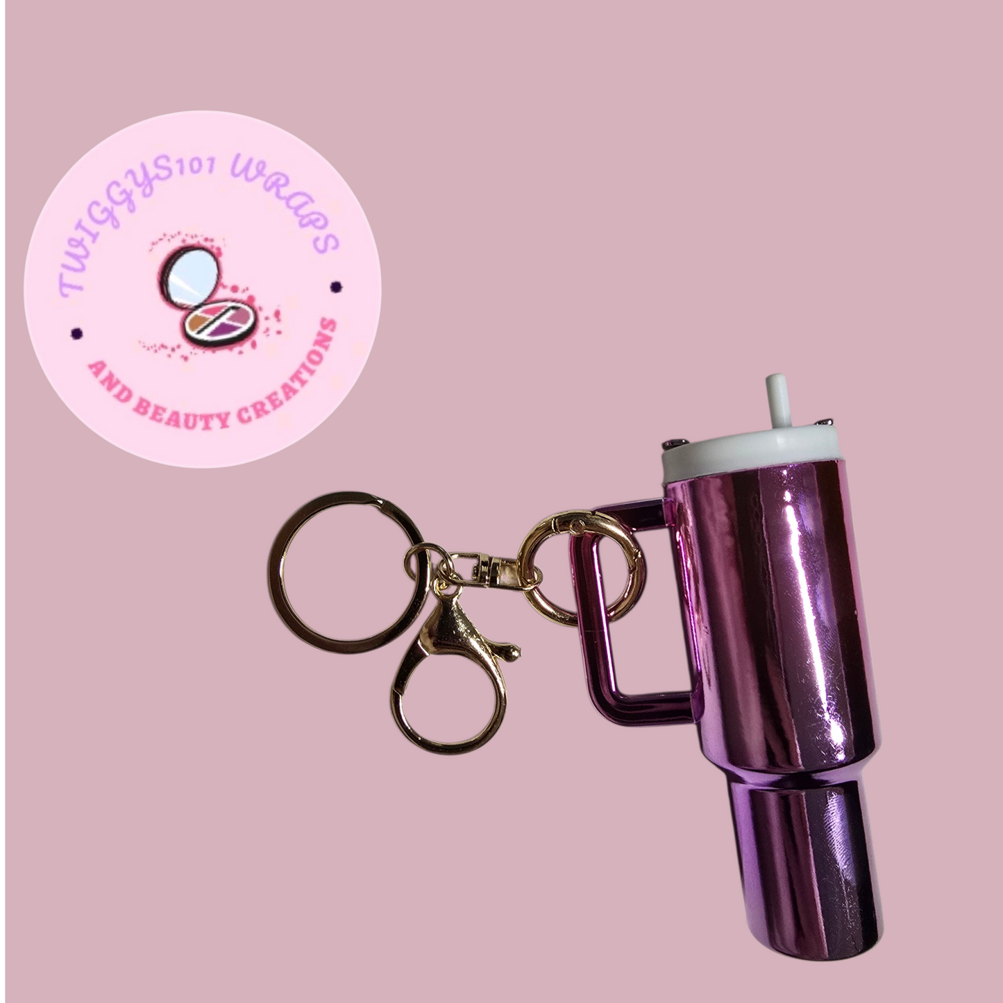 PURPLE SHIMMER MINI TUMBLER LIPSTICK HOLDER