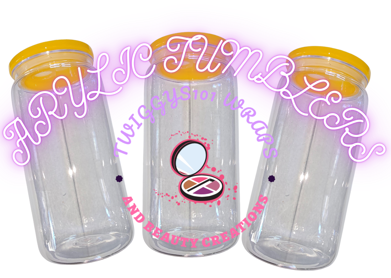 YELLOW LID 16 OZ LIBBY TUMBLER