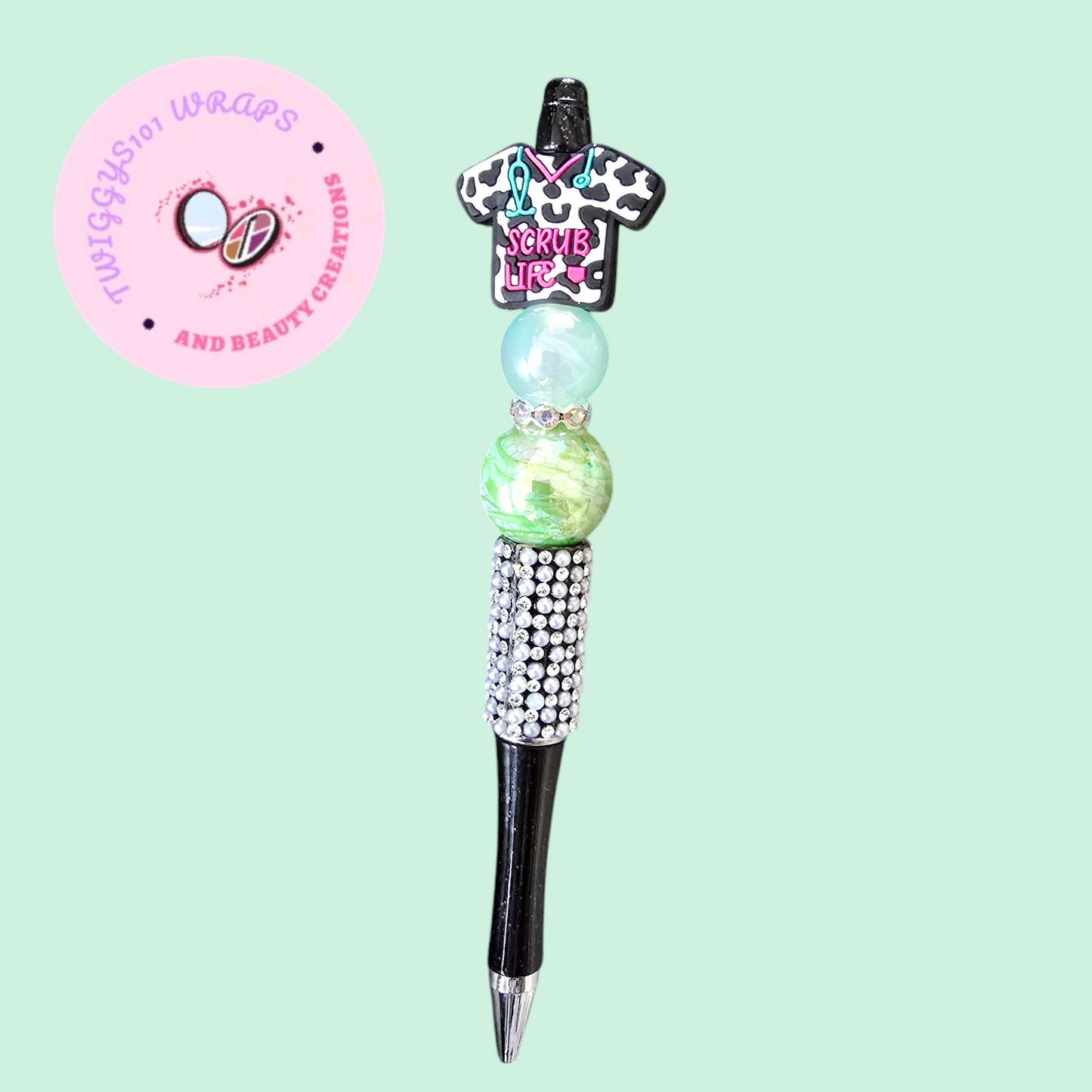 NURSE SCRUBS BEADED PEN