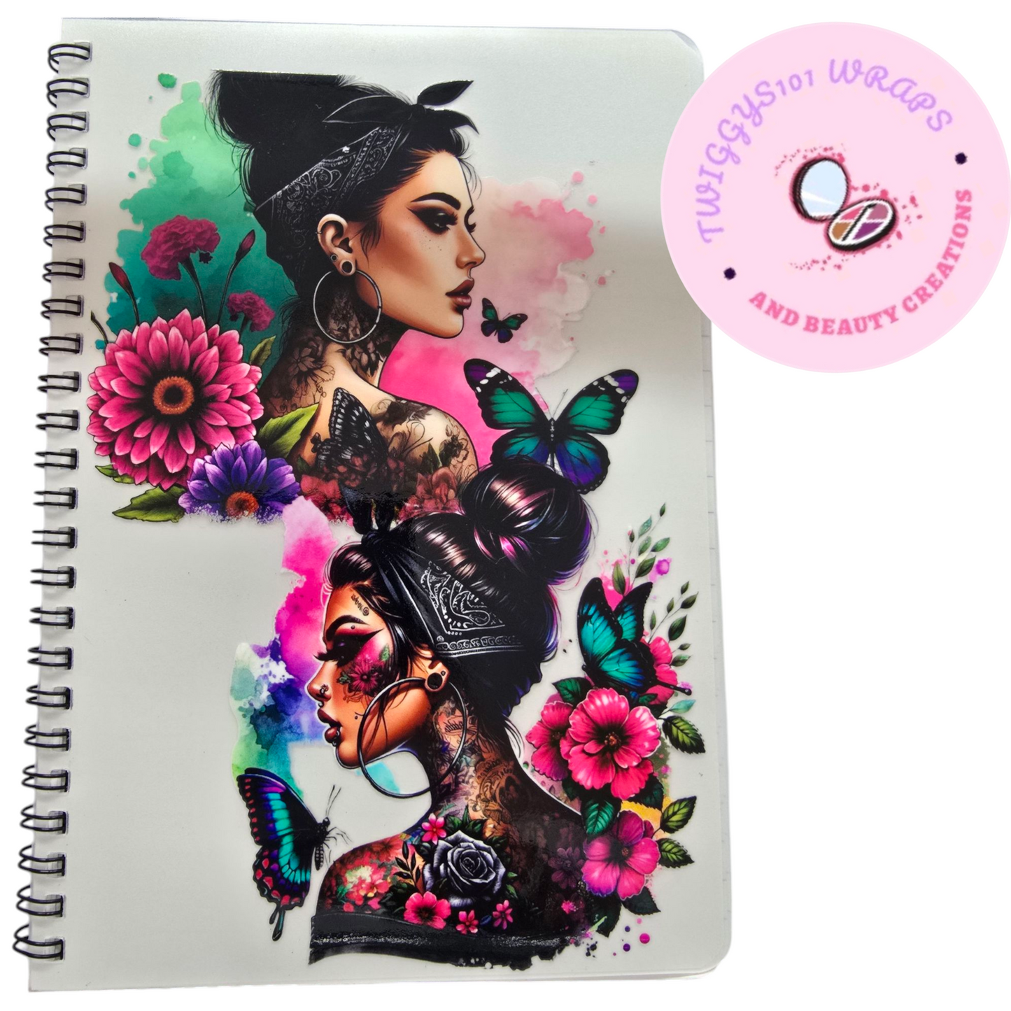 LARGE TATTOO GIRL NOTEBOOK