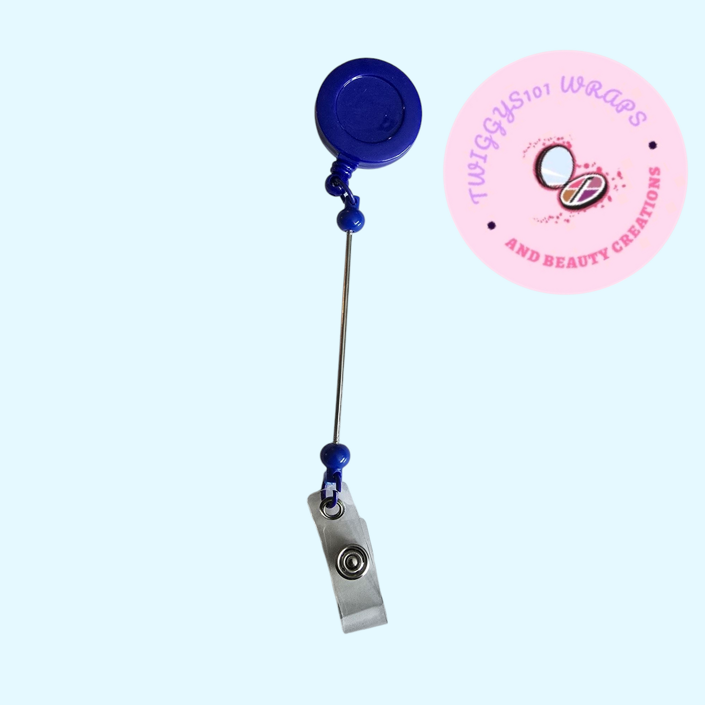 DARK BLUE BADGE REEL CUSTOMISED TO ORDER