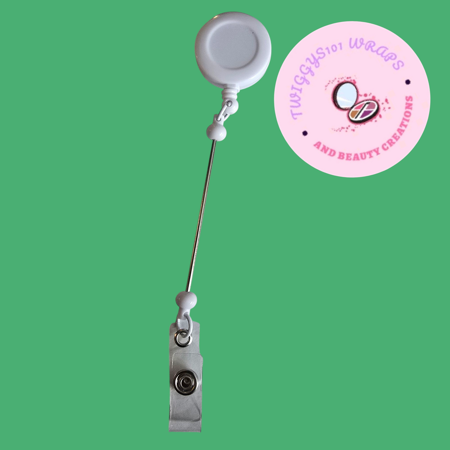 WHITE BADGE REEL CUSTOMISED TO ORDER