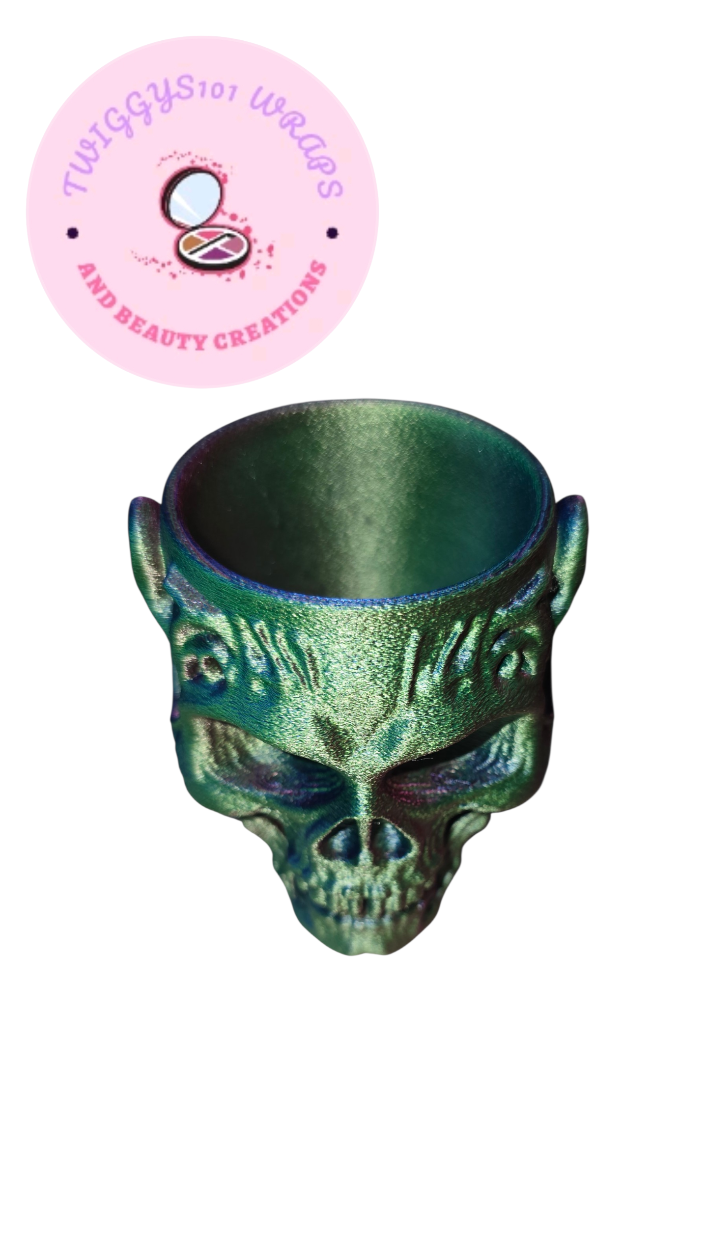 SKULL PEN HOLDER 3d LARGE