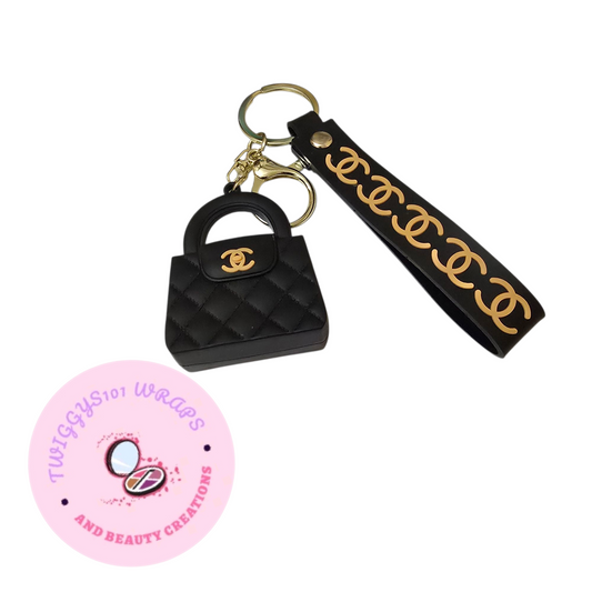 CC'S BLACK KEYCHAIN