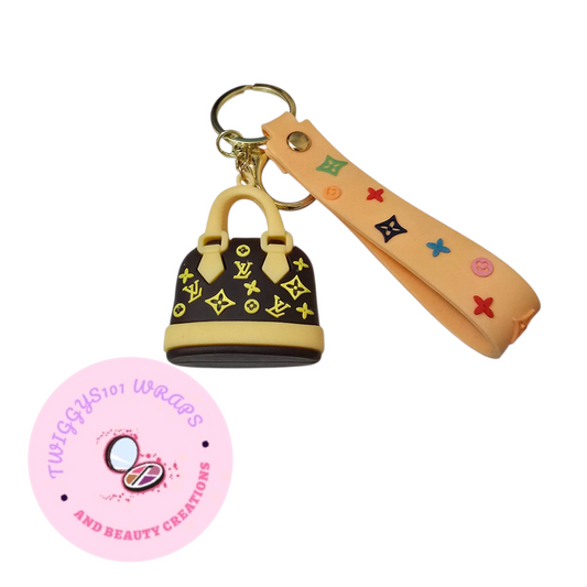 XL CREAM HANDLE KEYCHAIN