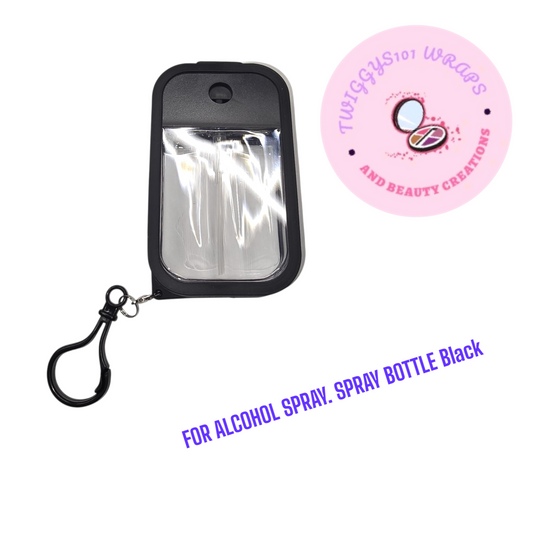 BLACK SPRAY BOTTLE CUSTOMISED TO ORDER