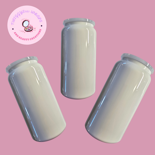 WHITE STAINLESS STEAL 16OZ TUMBLER