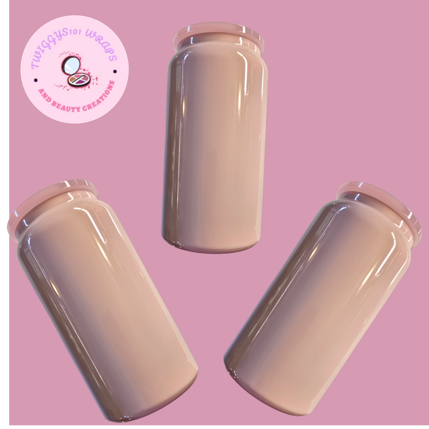 BABY PINK STAINLESS STEAL 16 OZ TUMBLER