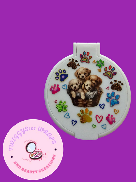 KIDS PUPPY COMPACT MIRROR