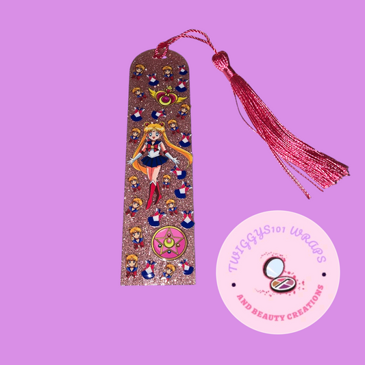 GLITTER SAILOR MOON BOOKMARK