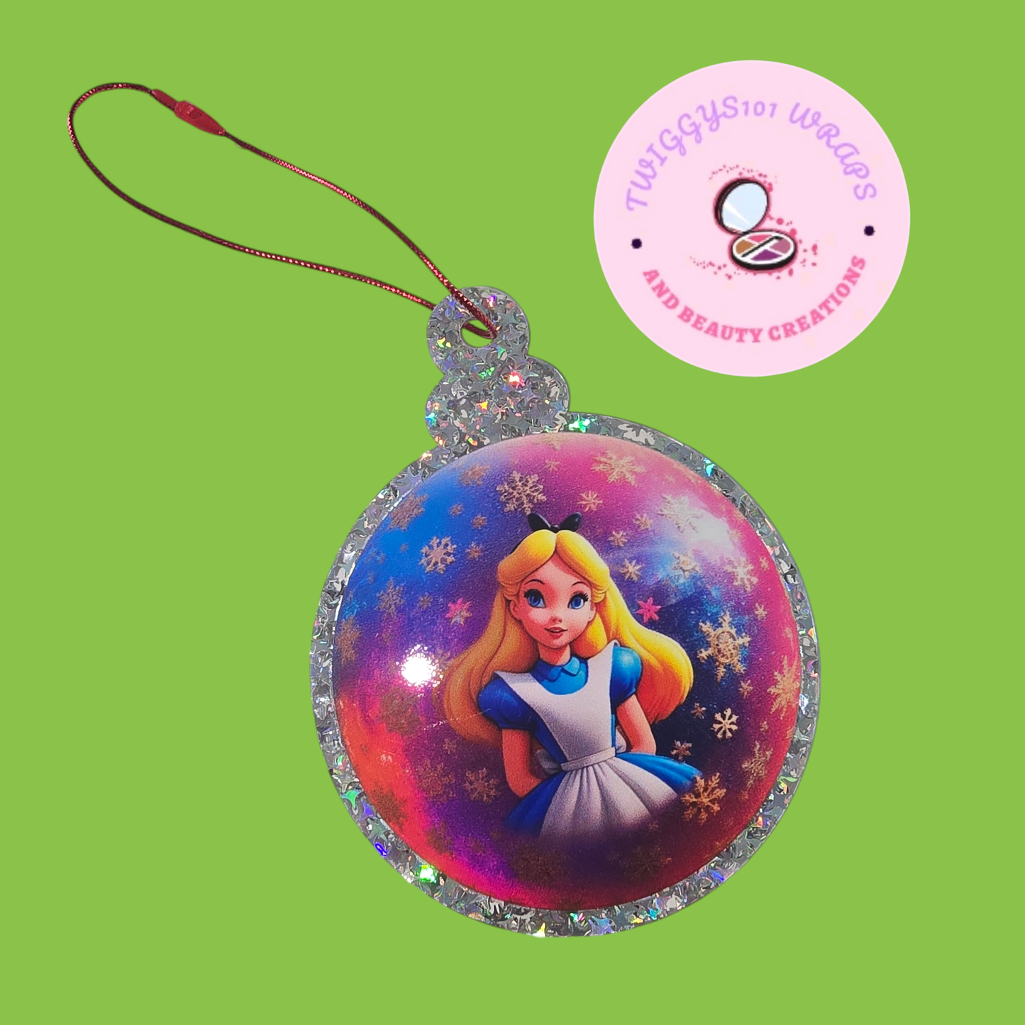 ALICE IN WONDERLAND CHRISTMAS ORNAMENTS