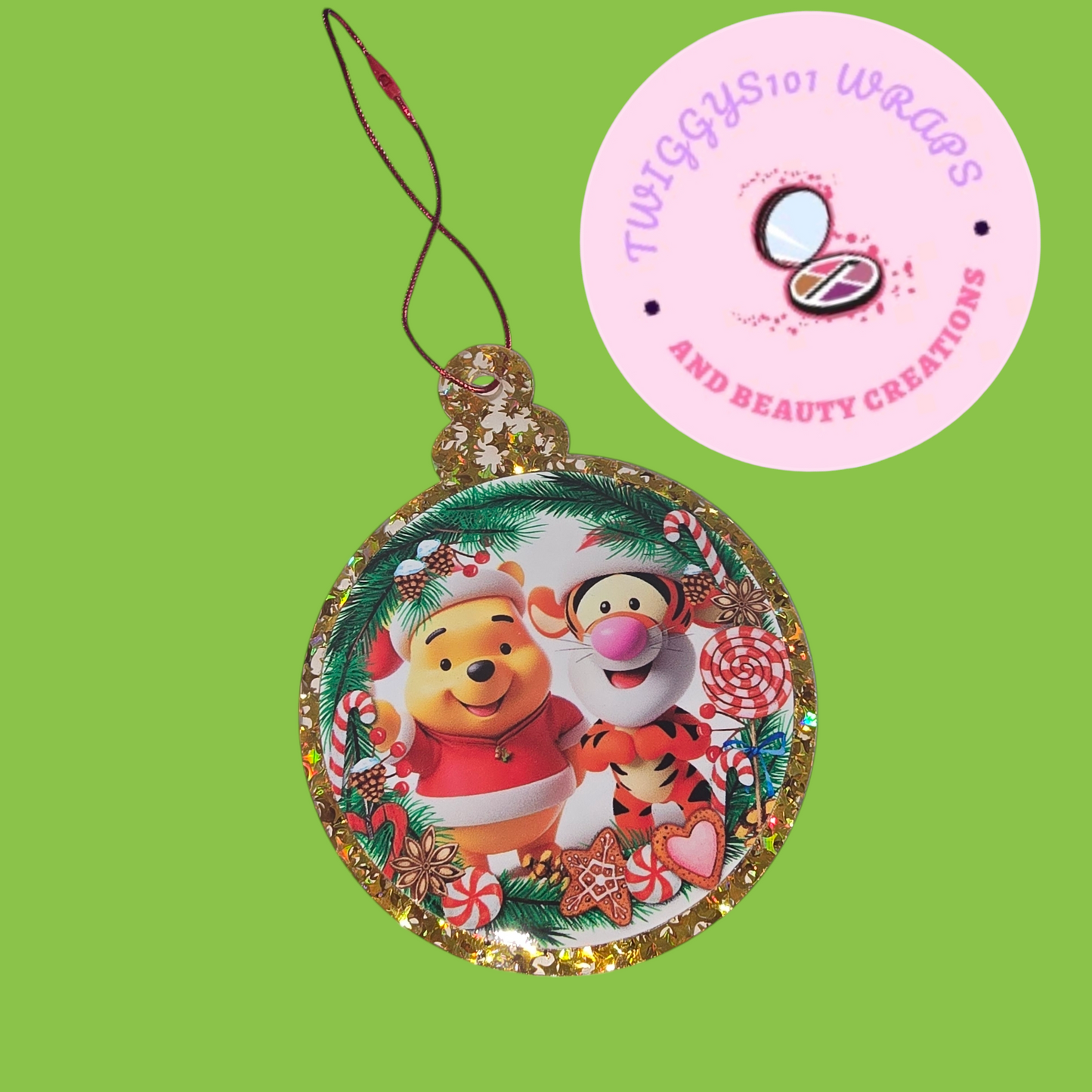 WINNIE THE POOH AND TIGGER CHRISTMAS ORNAMENT