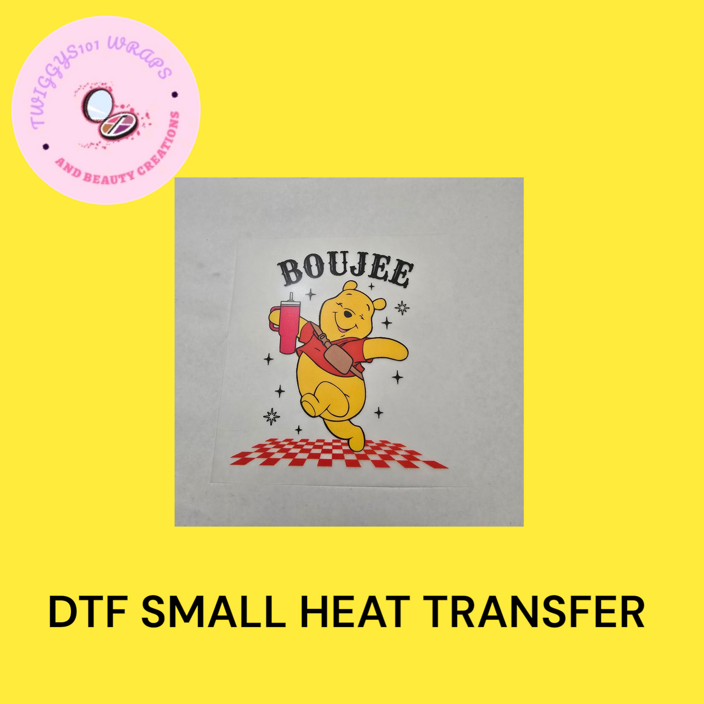 WINNIE THE POOH BOUJEE SMALL HEAT TRANSFER DTF