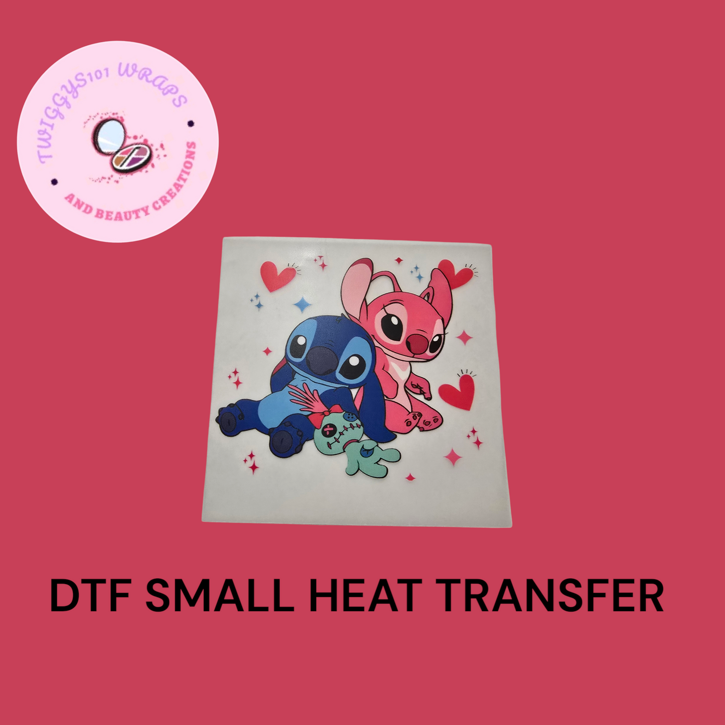 STITCH AND ANGEL SMALL HEAT TRANSFER DTF