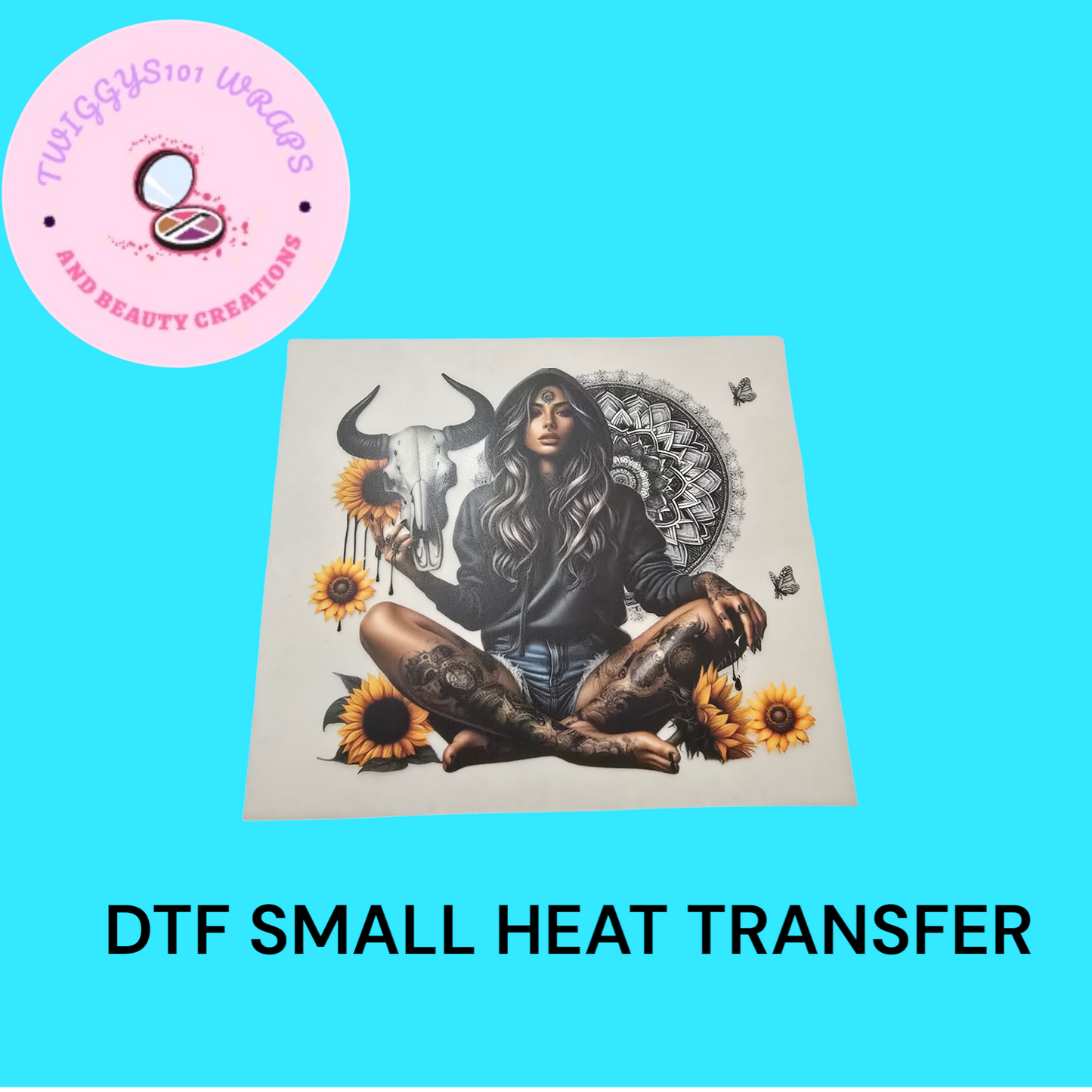 TATTOO BULL SMALL HEAT TRANSFER DTF