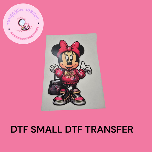 MINNIE MOUSE SMALL HEAT TRANSFER DTF