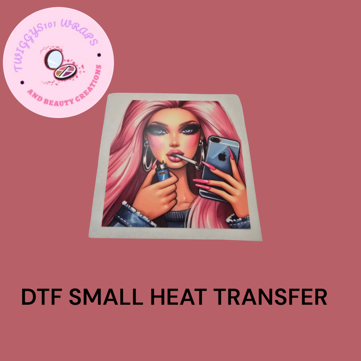 BARBIE BIC SMALL HEAT TRANSFER DTF