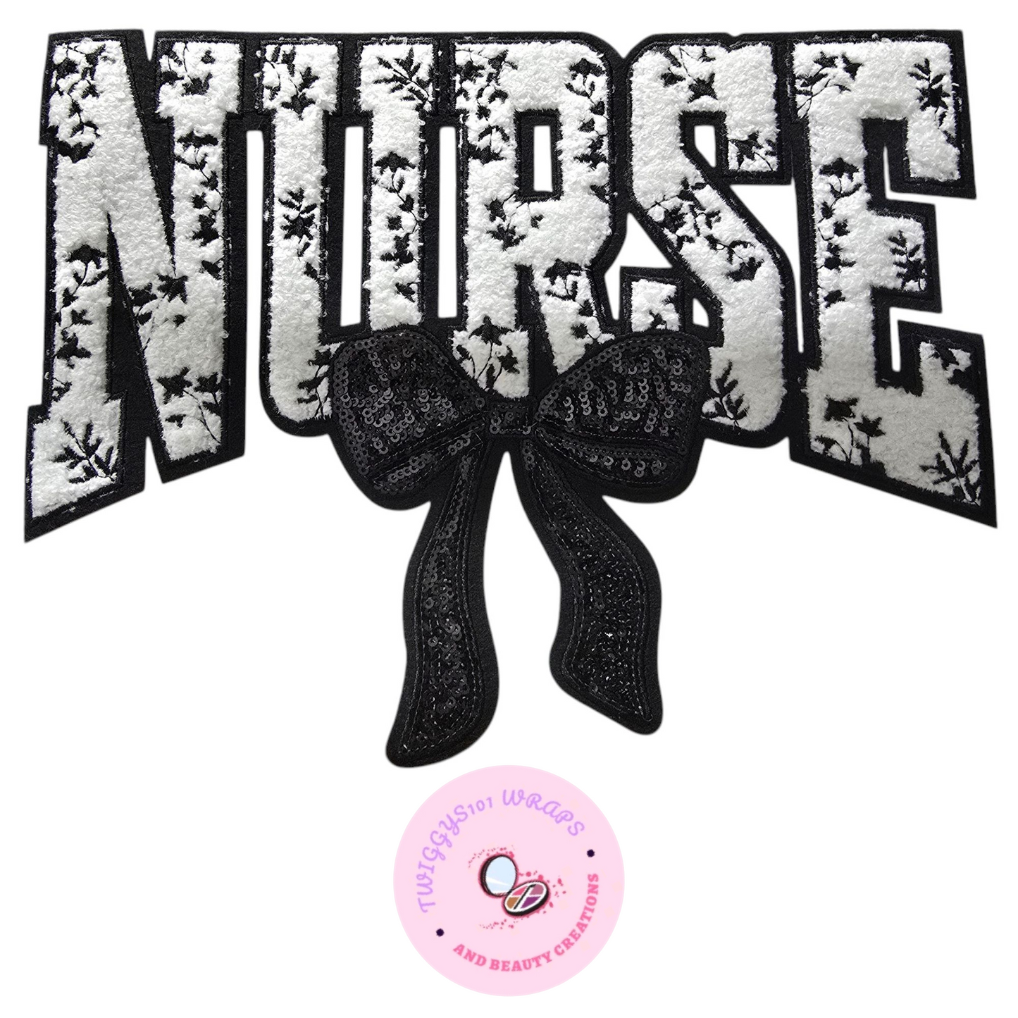 BLACK LARGE NURSE PATCH