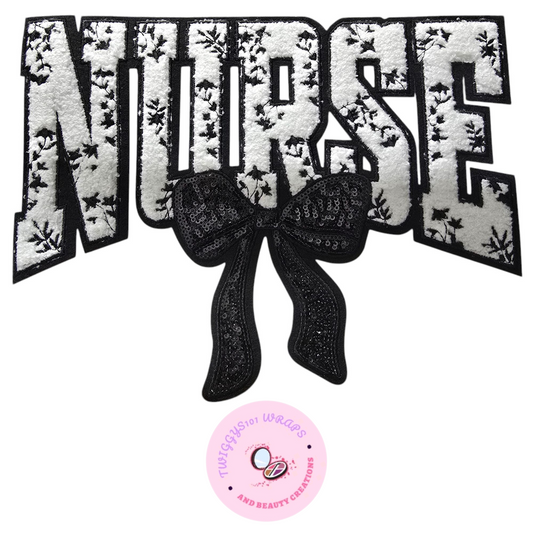 BLACK LARGE NURSE PATCH