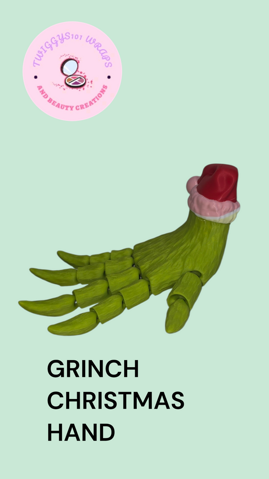 GRINCH CHRISTMAS HAND