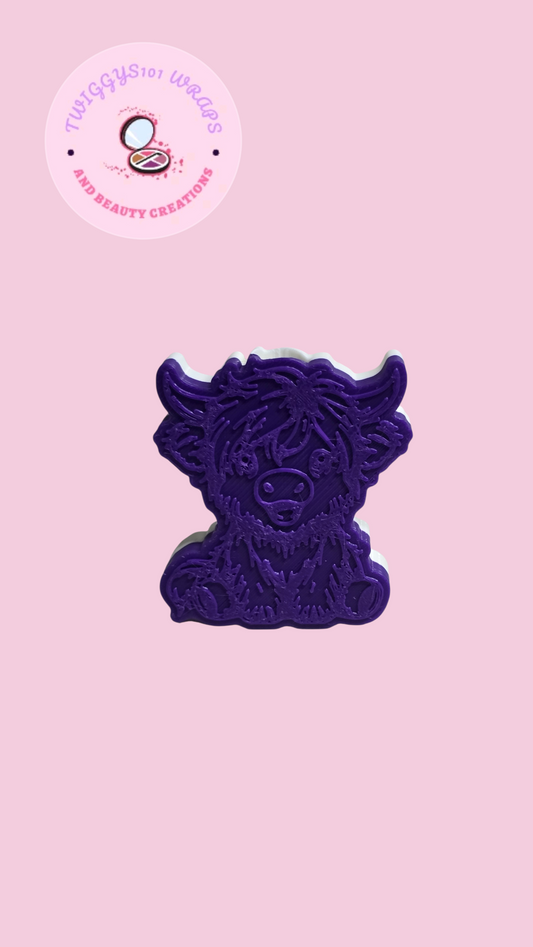 HIGHLAND COW STRAW TOPPER