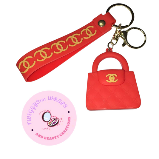 RED CC KEYCHAIN