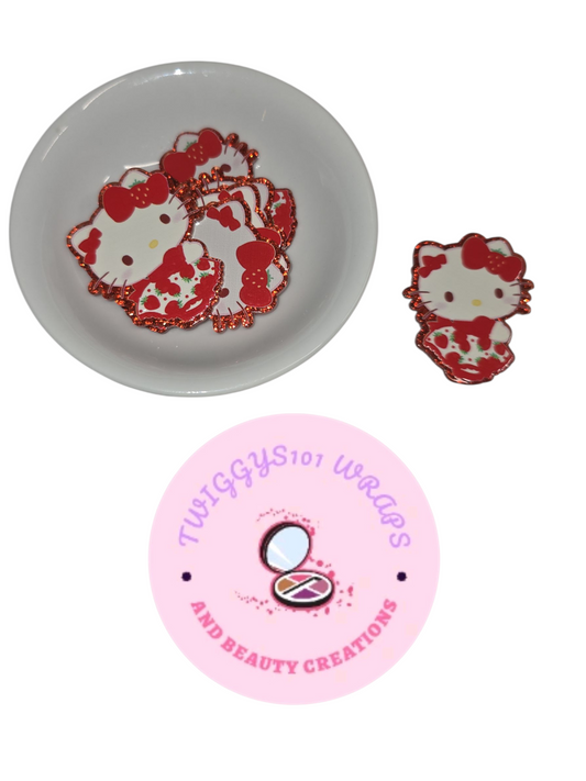 STRAWBERRY HELLO KITTY ACRYLICS