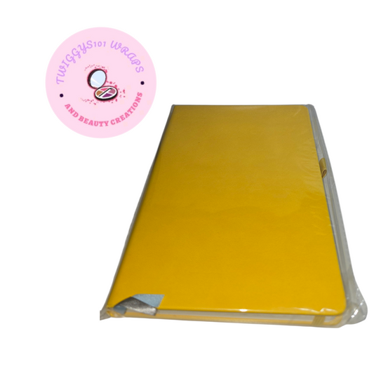 YELLOW A5 NOTEBOOK